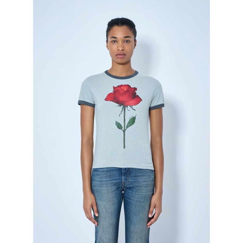 Acne Studios Women Graphic Rose T-Shirt